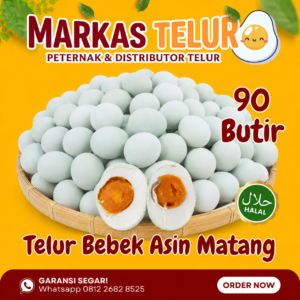 Markas Telur - 90 Butir Telur Bebek Asin Matang