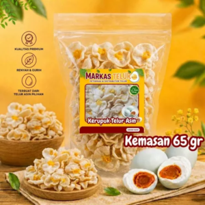 Markas Telur - Kerupuk Telur Asin 65 Gram