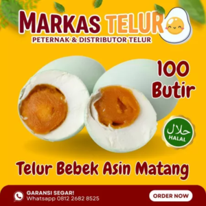 Markas Telur - 100 Butir Telur Bebek Asin Matang