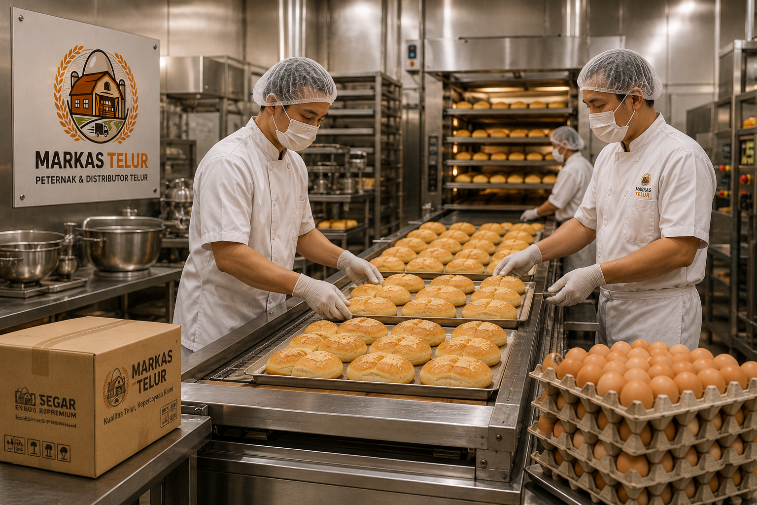 Industri dan Produsen Makanan Markas Telur